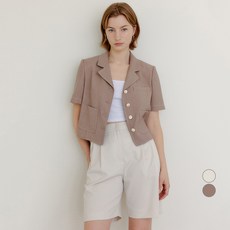 룩캐스트 여성용 데이아 스티치 포인트 반팔 자켓