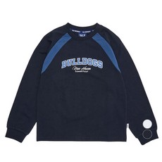 예일키즈 아동용 예일 불독 아치 레터링 배색 면 티셔츠 YJCTLSE13225