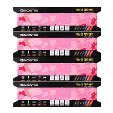 인콘트로 스포츠 헤어밴드 4p, 트라이핑크, 1개