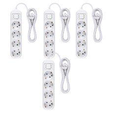 이어지다 일반 접지 멀티탭 4구, 2.5m, 4개