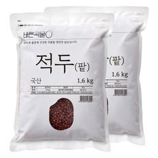 바른곡물 국산 적두 팥, 1.6kg, 2개