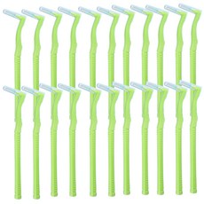 르메이스 L형 치아브러쉬 치간칫솔 그린, 22개입, 1개