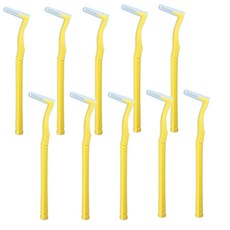 Yigate 醫潔 Lemeis L型牙刷 牙間刷 黃色, 10入, 1個