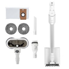 홈리아 BLDC 자동먼지비움 차이슨 더스트제로 타워 무선청소기 + 물걸레 브러시 세트 H9, 화이트
