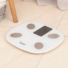 보랄 더 헬시 스마트 블루투스 체중계, BR-S180KG, 화이트