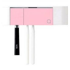 O2care 壁掛式牙刷清潔架, BS-3200S, 粉色