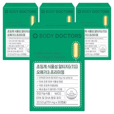 바디닥터스 초임계 식물성 알티지 오메가3 프리미엄, 30정, 4개