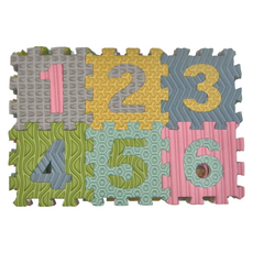 TWO BOO 二寶地墊 馬卡龍觸覺小巧拼 Set 36片, 英文字母/數字, 1組