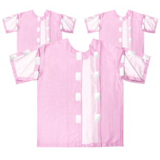 Pyunlian 女性用魔鬼氈病患服上衣 粉紅色 L, 3個