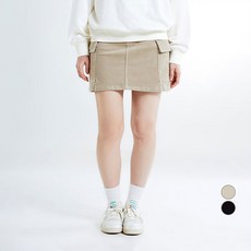 스파오 여성용 코듀로이 카고 미니 스커트 SPWHE4VG03