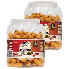 진주햄 천하장사 한입 오리지날 소시지, 1.32kg, 2개