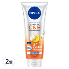 NIVEA 妮維雅 超能果萃澎彈亮白精華凝乳, 2個, 300ml