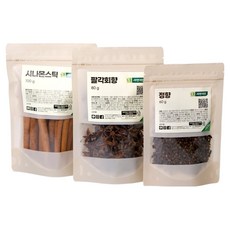 Jayeonzin 熱紅酒材料組 肉桂棒 100g+丁香 80g+八角 80g, 260g, 1組