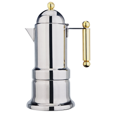 Pearl Horse 寶馬 宮殿薩摩卡壺 4人, 銀色 + 金色, 1個