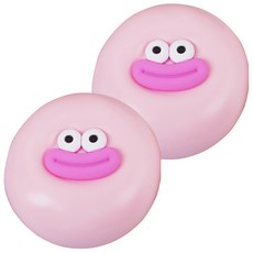 포포팬시 말랑말링 힐링 찐 빵떡 말랑이, 핑크, 180g, 2개