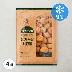 행복한요리 닭가슴살치킨볼 (냉동), 1kg, 4개