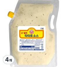 오뚜기 오쉐프 타타르 소스, 3kg, 4개