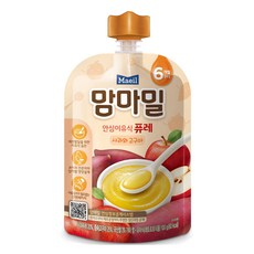 맘마밀 안심 이유식 퓨레 6개월부터, 100g, 1개, 사과와 고구마