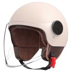 리버폭스 오토바이 전동킥보드빈티지 헬멧, 파우더 베이지