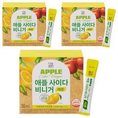 Danongwon 蘋果醋 檸檬口味 30入, 3個, 150g