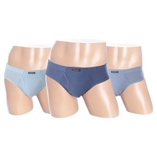 TOUGHGUY 男士透氣交叉圖案純棉三角內褲3件組 TG6011
