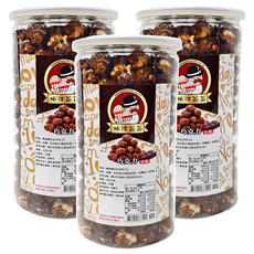 POPCORn 帕波爺爺 巧克力爆米花, 非基因改造玉米粒製成, 200g, 3罐