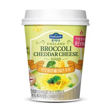 폰타나 잉글랜드 브로콜리 앤 체다치즈 분말 즉석 수프, 20g, 1개