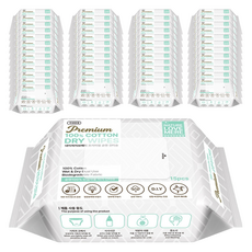 네이쳐러브메레 프리미엄 순면 아기 건티슈 리필형, 60g, 15매, 100개