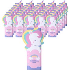 indi.k 彩虹魔法獨角獸裝飾紙 + 標籤, 40套, 混合顏色