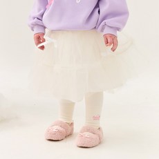 에스더버니리틀 벨라 리본 샤인조 인조밍크 기모 레깅스