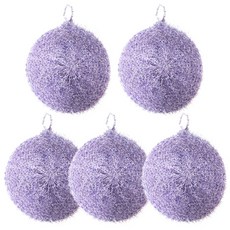 泡泡麵包壓克力菜瓜布, 5個, 1入, 紫色