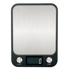 LifeShopping 不鏽鋼電子料理秤 USB款, 10.25kg, 黑色, CAES0019UBK