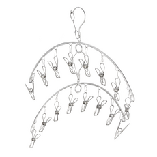 巧巧 不鏽鋼弧形防風曬衣架, 1組