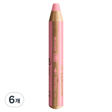 STABILO 思筆樂 Woody 色鉛筆 302 粉彩粉紅, 1色, 6個