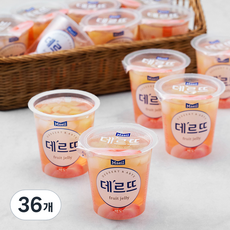 매일유업 데르뜨 백도젤리, 130g, 3개입, 12개