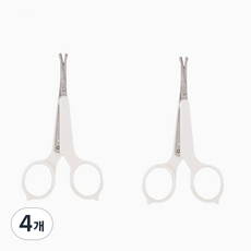 블링앤수 코털가위017, 화이트, 4개