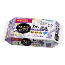 elleair 艾黎艾爾 超潔亮 廁所專用清潔抗菌濕巾補充包 清爽花香 2包, 1袋