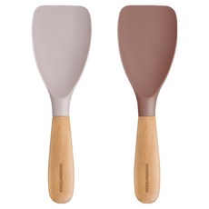 WAGENSTEIGER Essenza 白金矽膠多功能刮刀 2件組, 奶油霧, 玫瑰粉, 1套