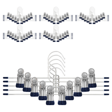 Raipeuseochi 防滑夾式褲裙架, 30個, 海軍藍