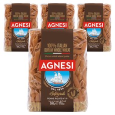 아그네시 통밀 리가테 펜네 N.19, 500g, 4개