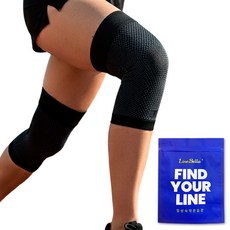 LineBella Easy Pro 護膝, 黑色, 1個