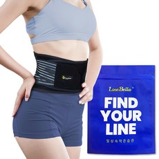 LineBella Line Slimmer 護腰帶, 1個, 黑色