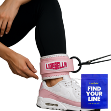 LineBella 提臀腳踝帶, 2個, 粉色