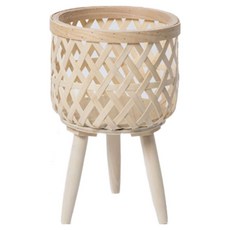 Treona 北歐風藤編花盆架, 原色, 1個