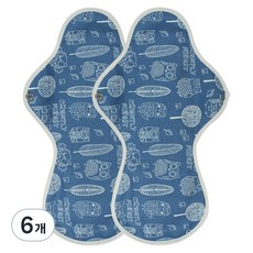 위즐리 면 생리대, 오버나이트, 2개입, 6개
