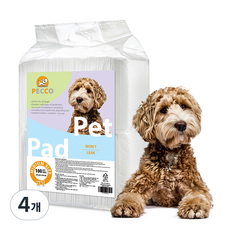 펫코 강아지 배변 패드, 4개, 100개입