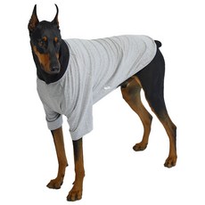 lucky petter 狗狗 小型犬 大型犬 素色 T恤, 灰色, 1個