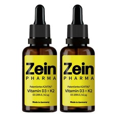 ZeinPHARMA 燦耀方 維生素D3 + K2滴劑, 20ml, 2瓶