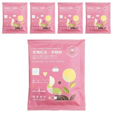 SIMPLEREAL 想望咖啡 玫瑰紅玉 茶咖啡浸泡包 中焙 玫瑰 + 玉蘭花 + 太妃糖 + 蘋果派 + 紅玉紅茶葉, 12g, 5包, 1組