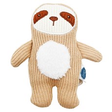 mary meyer 蜜兒 柔軟手搖鈴 針織樹懶 柔軟材質 適合0歲以上寶寶, 1個